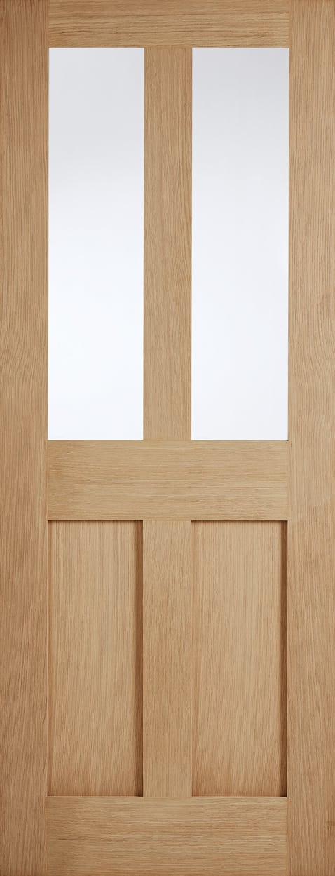 LPD London 2L Glazed Internal Door 1981 x 686mm Unfinished Oak Price Comparisons | Compare The Build