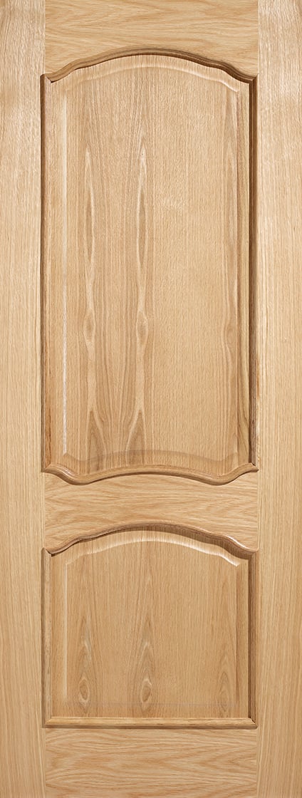 Louis Solid Core Internal Door - Unfinished - RM2S 1981 x 762mm Oak   OLOURMS30 Price Comparisons | Compare The Build