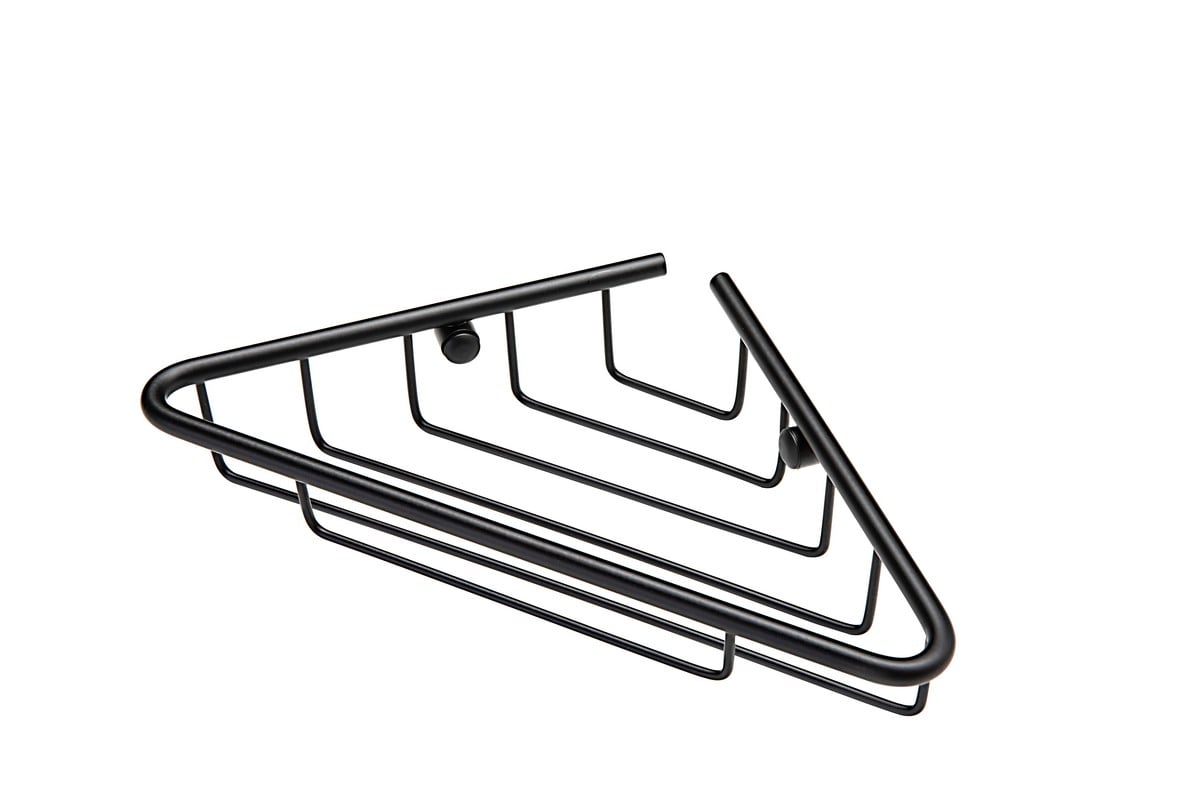 Dinton 1-Tier Corner Shower Storage - Black Price Comparisons | Compare The Build