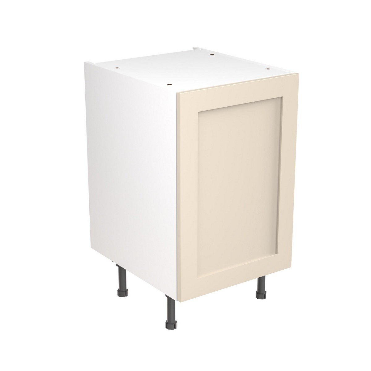 KitchenKit Flatpack Shaker Base Cabinet 500mm - Ultra Matt Cashmere Price Comparisons | Compare The Build