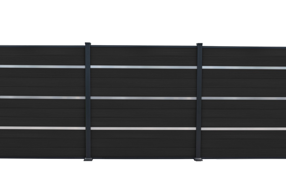 Piranha Composite Decorative Fence Slats 1800 x 50mm (Pack of 3) - Silver Price Comparisons | Compare The Build