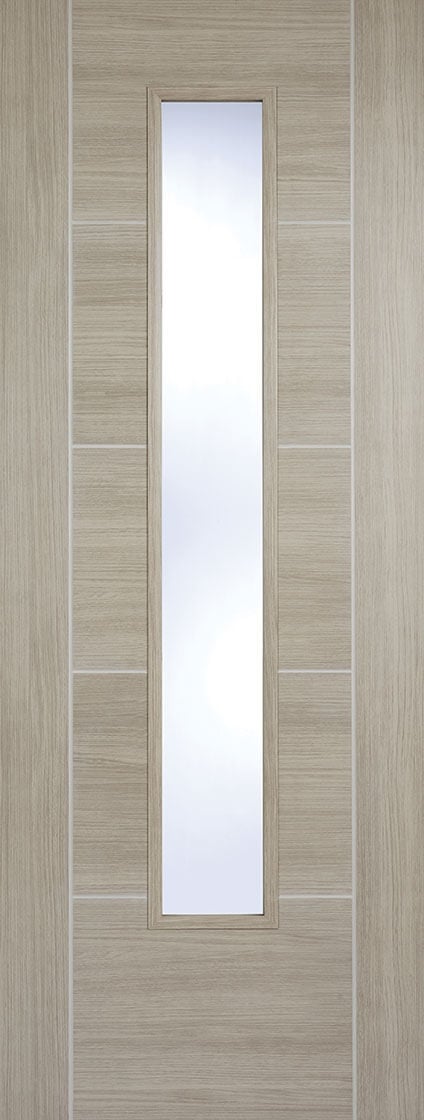 LPD Vancouver 1L Glazed Internal Door 1981 x 838mm Pre-Finished Light Grey Laminate Price Comparisons | Compare The Build