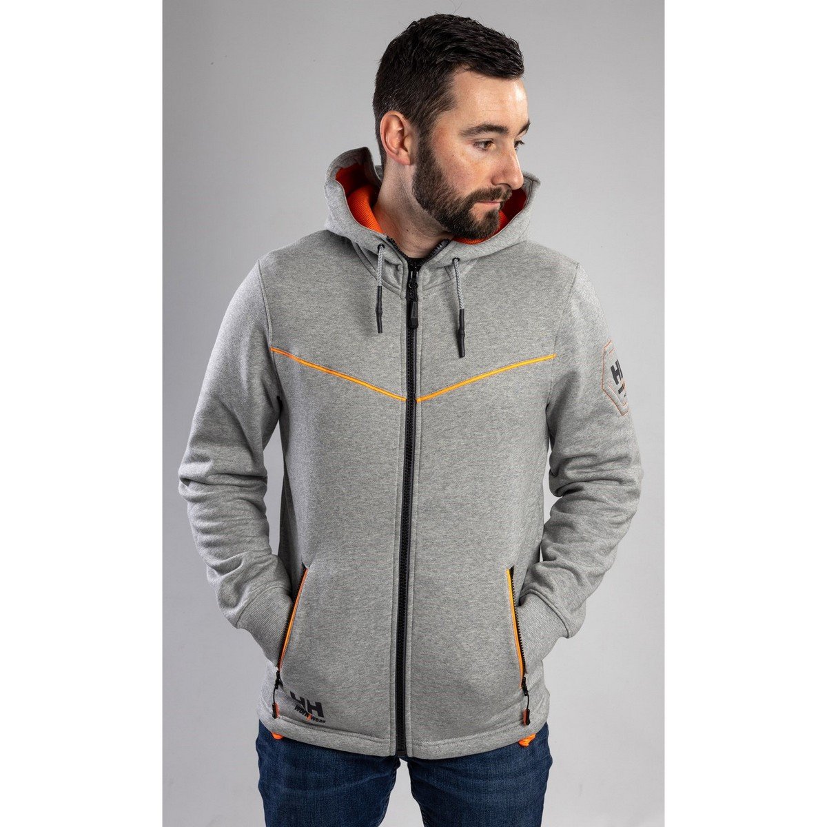 Helly Hansen Workwear Chelsea Evolution Zip Hoodie - Grey Melange - Size XL Price Comparisons | Compare The Build