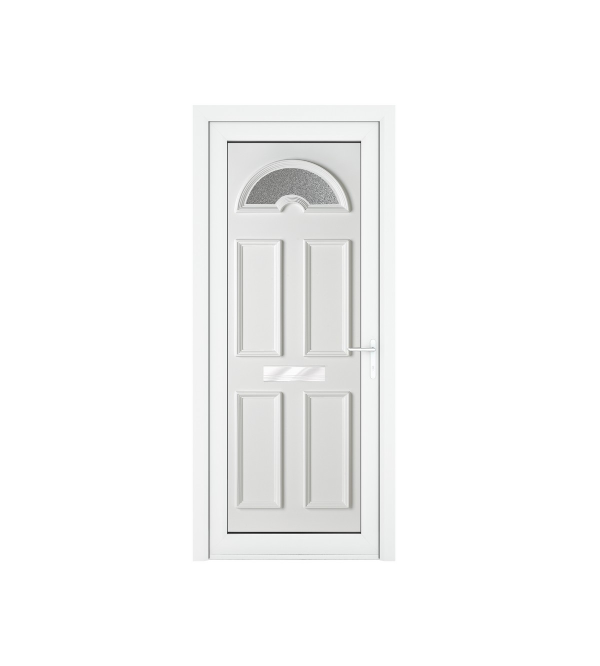 Crystal Sandringham uPVC Front Door with Sunburst Glass (Left Hand) 920 x 2090mm - White Price Comparisons | Compare The Build