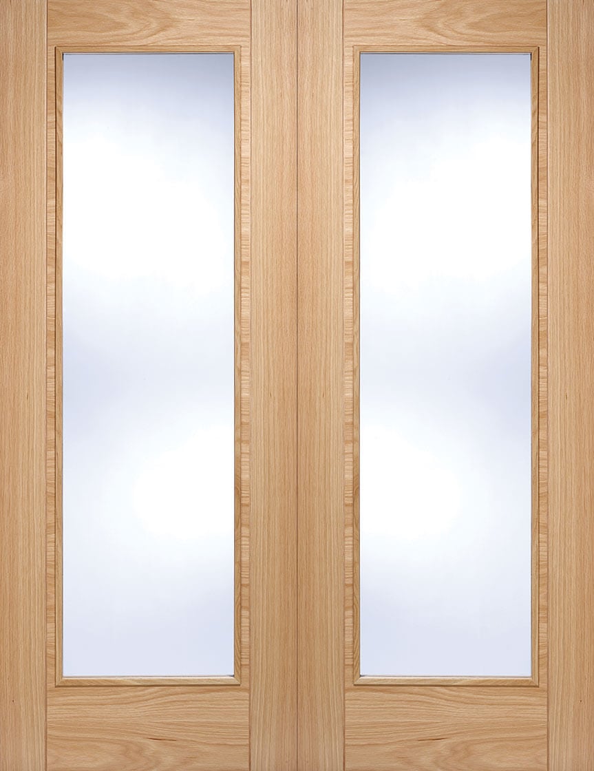 LPD Vancouver Pattern 10 Glazed Internal Door Pairs 1981 x 1524mm Pre-Finished Oak Price Comparisons | Compare The Build