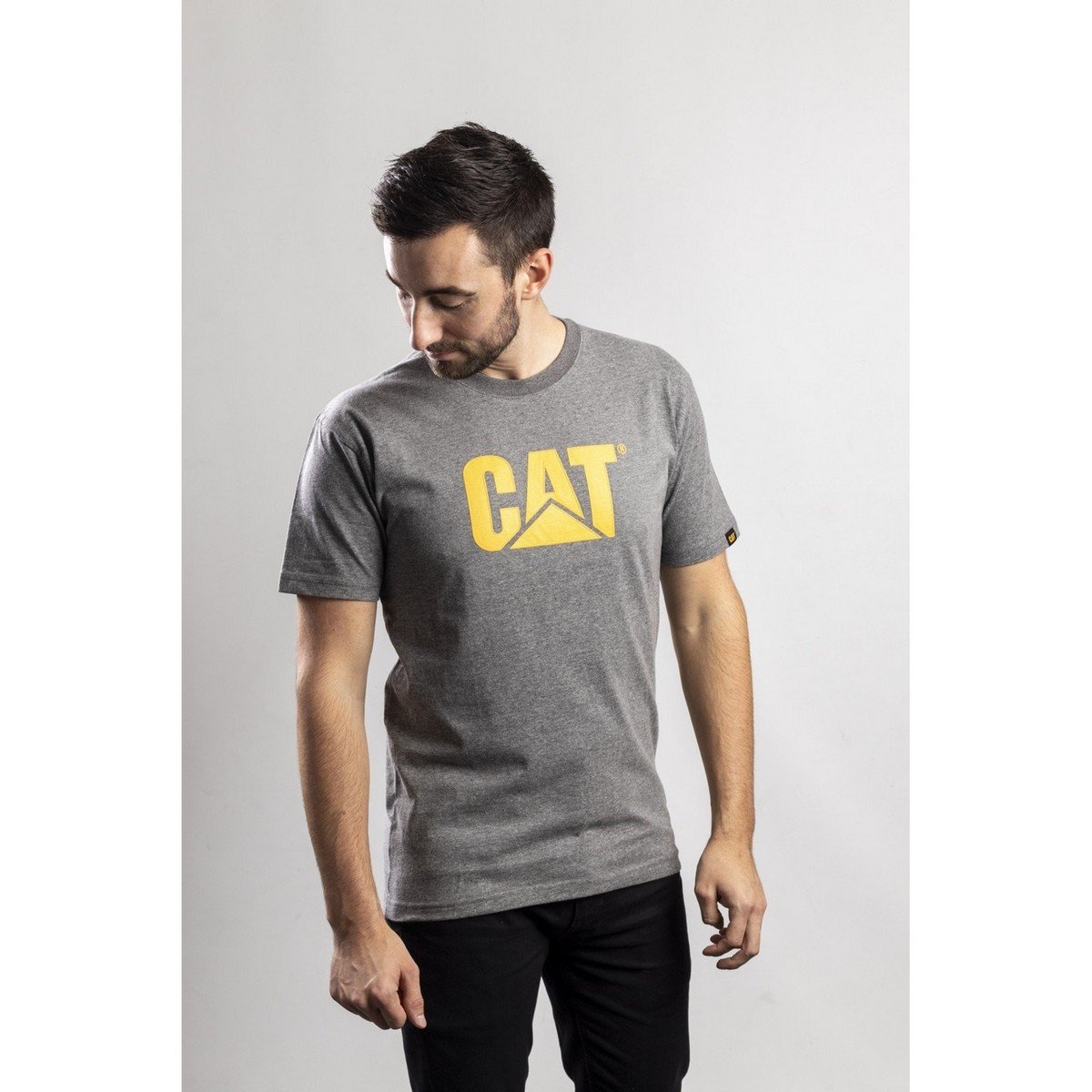 Caterpillar Trademark Logo T-Shirt - Dark Heather Grey - XL Price Comparisons | Compare The Build