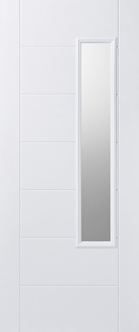 Newbury GRP External Door - Frosted DG 2032 x 813mm White GRPNEWWHI32 Price Comparisons | Compare The Build