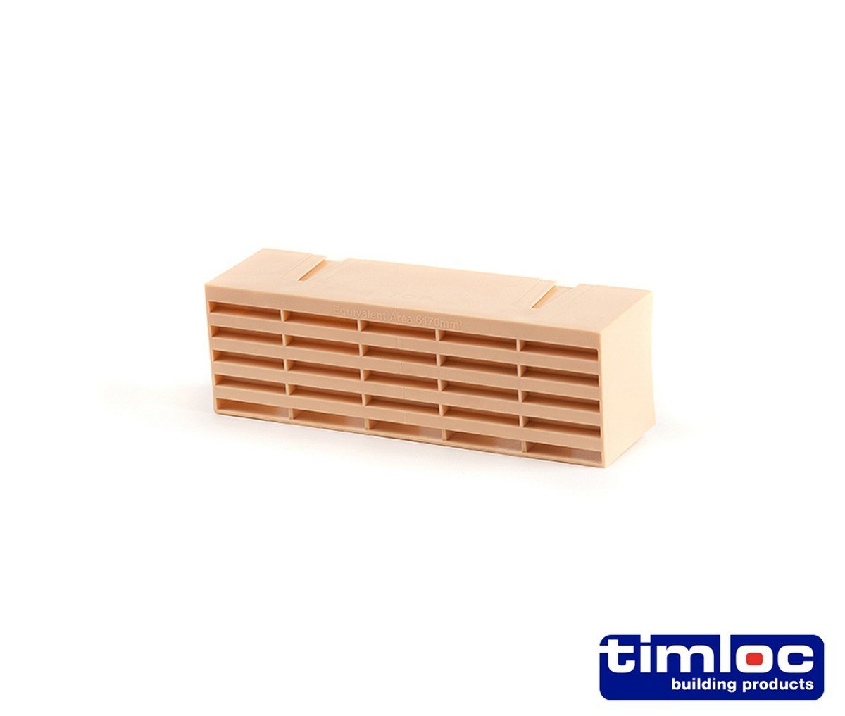 Timloc Plastic Airbrick - 215 x 69mm - Buff Price Comparisons | Compare The Build