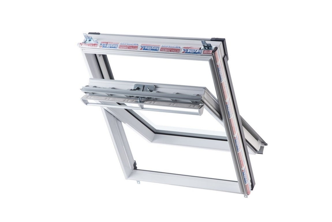 Keylite Polar Centre Pivot Hi-Therm Roof Window - 780 x 1180mm - White PVC - PCP05HT Price Comparisons | Compare The Build