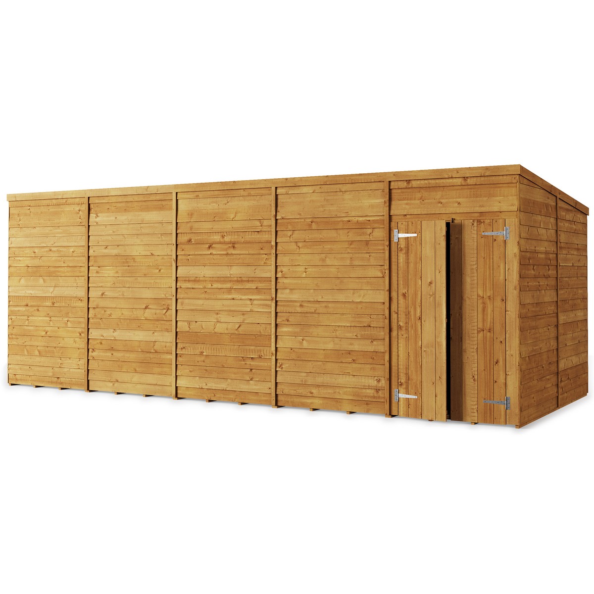 Store More Pent Overlap Garden Shed - Windowless - 20x8ft - Pressure Treated Price Comparisons | Compare The Build