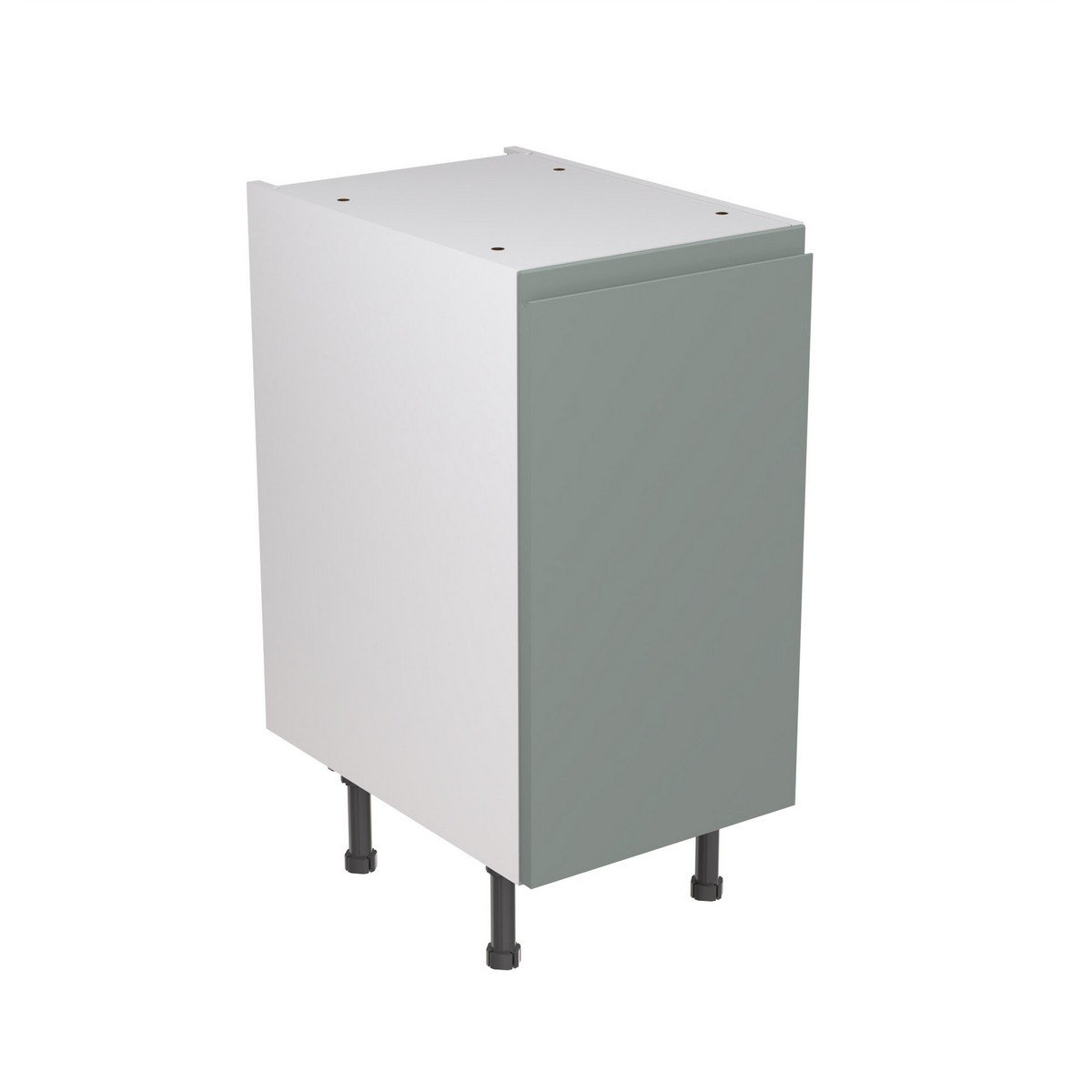 KitchenKit Flatpack J-Pull Base Cabinet 400mm - Ultra Matt Sage Green Price Comparisons | Compare The Build