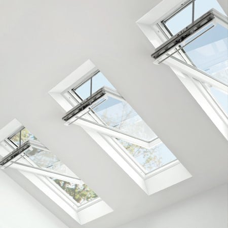 Keylite Polar Centre Pivot Integral Blind Roof Window with Standard Electric Kit - 780 x 980mm - White PVC - PCP04EISEK Price Comparisons | Compare The Build