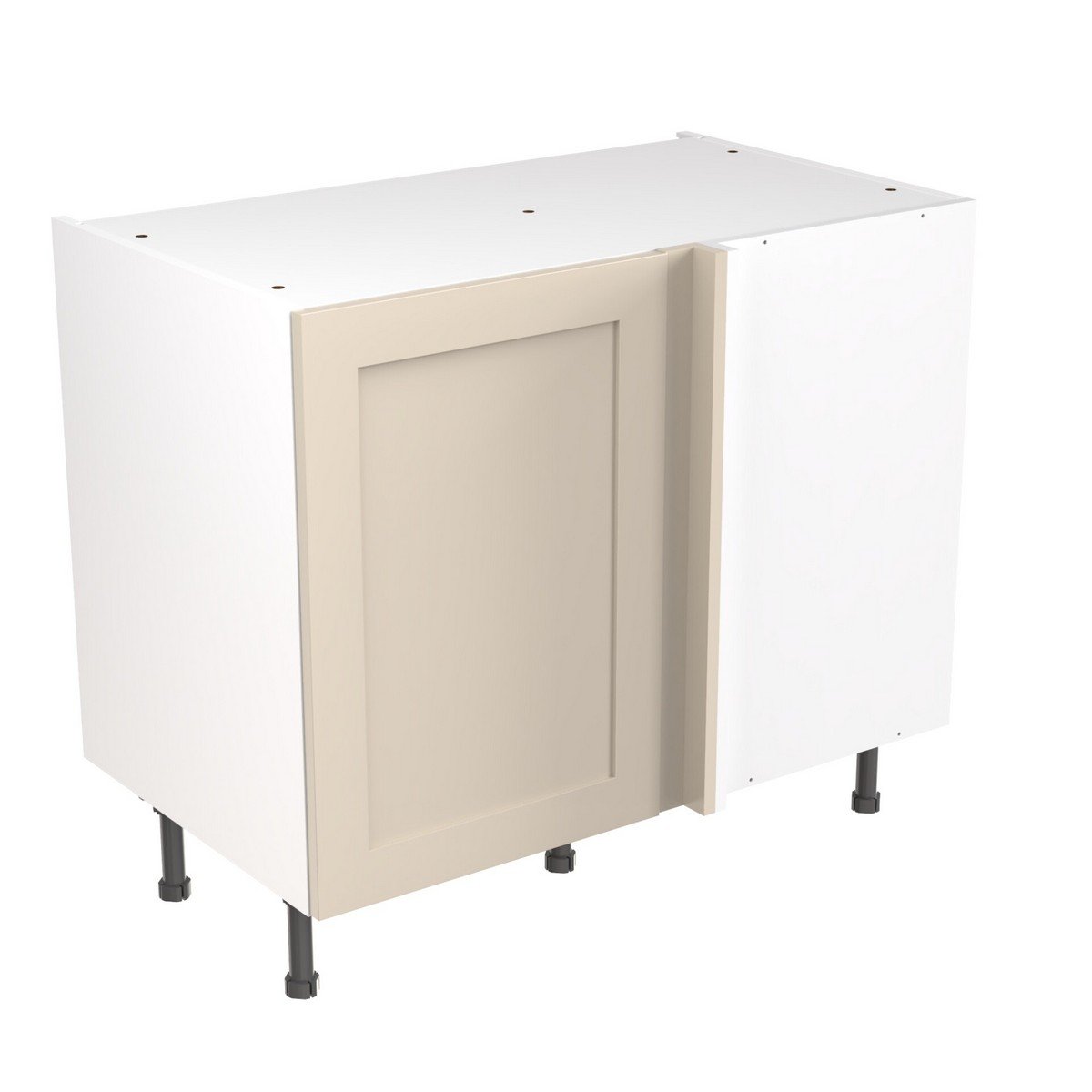 KitchenKit Flatpack Shaker Blind Corner Base Cabinet 1000mm - Ultra Matt Cashmere Price Comparisons | Compare The Build