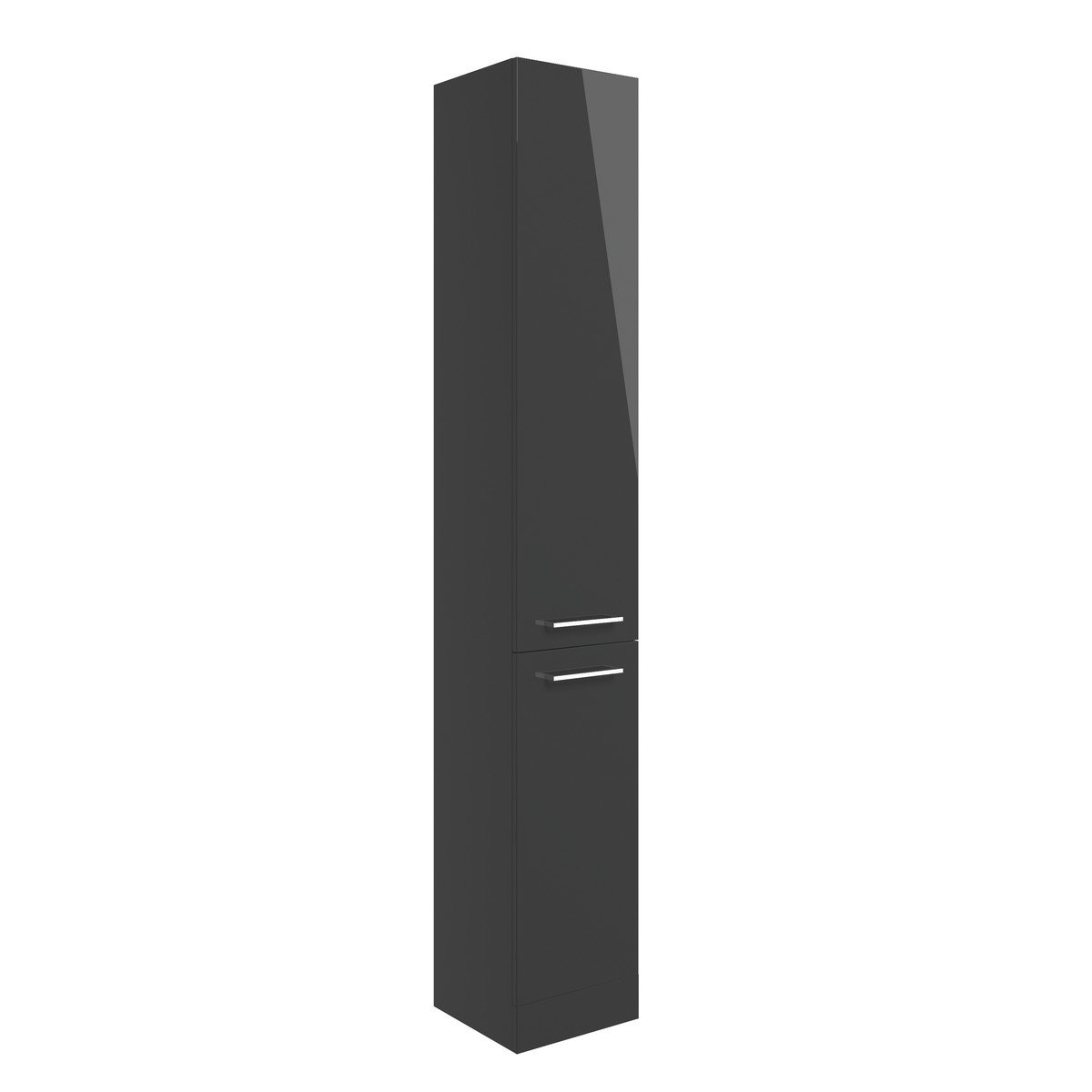 Helston Floor Standing Tall Unit 350mm - Anthracite Gloss Price Comparisons | Compare The Build