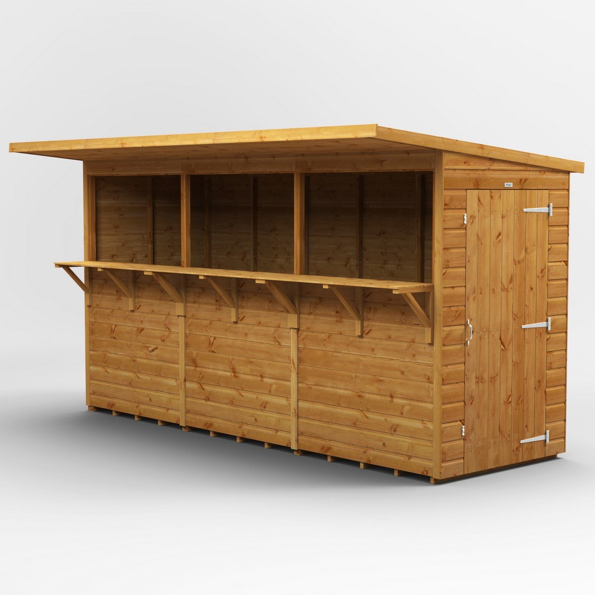 Powersheds Pub Shed Garden Bar 12ft x 4ft - Golden Brown Price Comparisons | Compare The Build