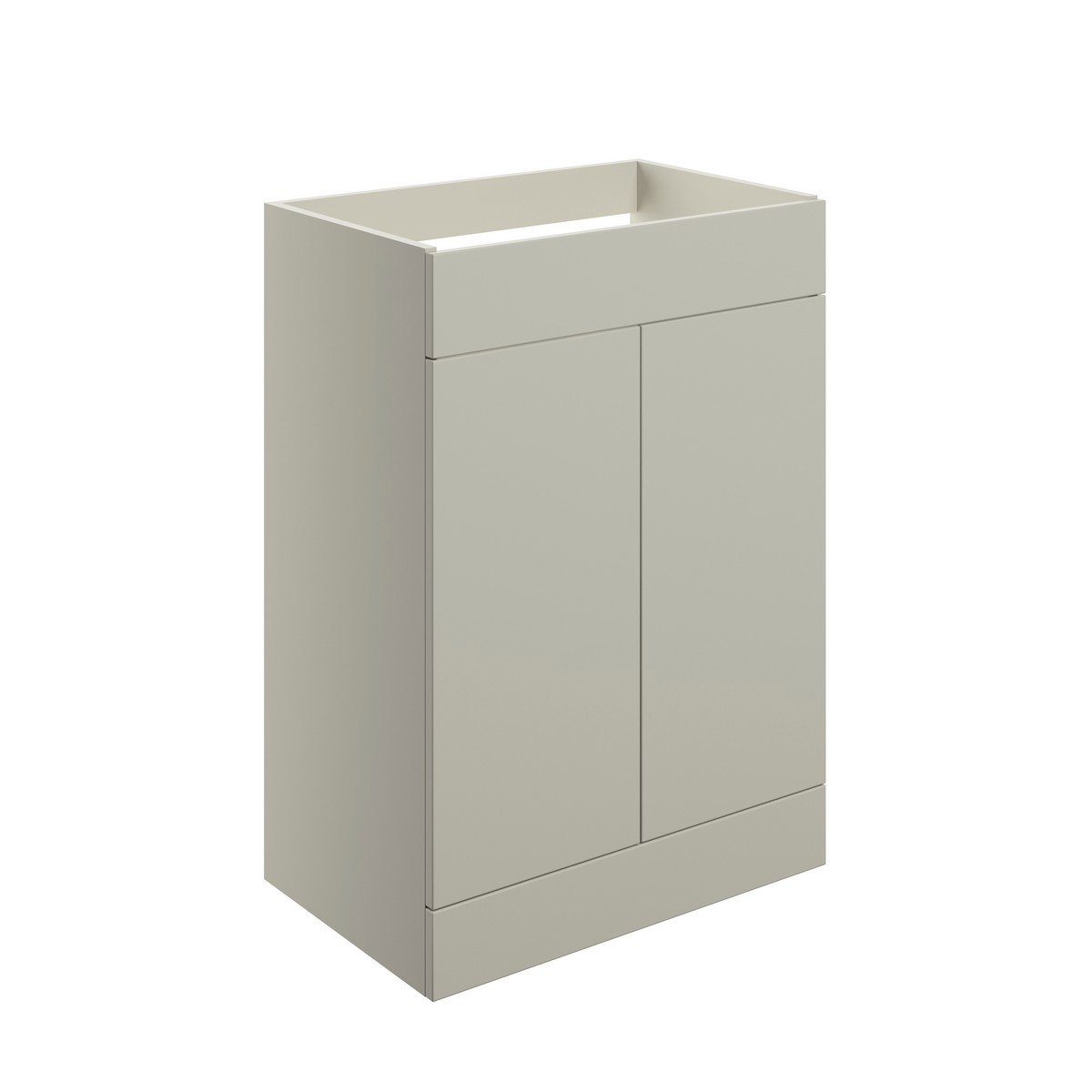 Fontmell Floor Standing 2 Door Basin Unit (Top Not Included) 590mm - Matt Latte Price Comparisons | Compare The Build