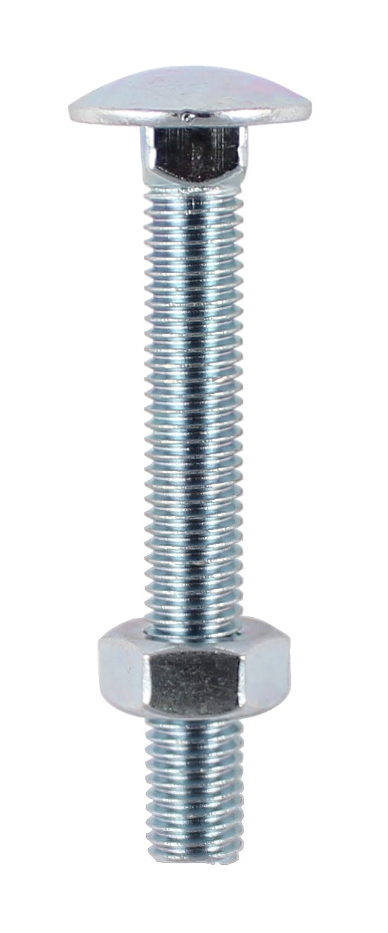 TIMco Carriage Bolt & Hex Nut M8 x 100mm BZP - Bag of 40 Price Comparisons | Compare The Build