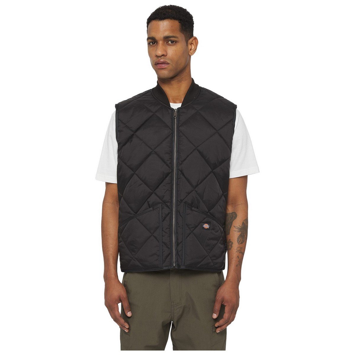 Dickies Diamond Quilted Vest - Black - Small Price Comparisons | Compare The Build
