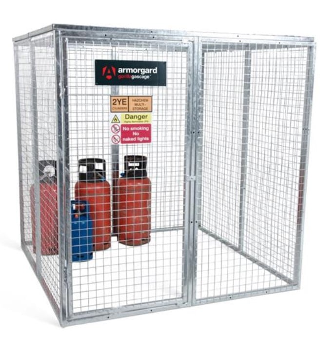 Armorgard Gorilla Modular Bolt-Together Gas Cage 2700 x 1800 x 1800mm Galvanised Price Comparisons | Compare The Build