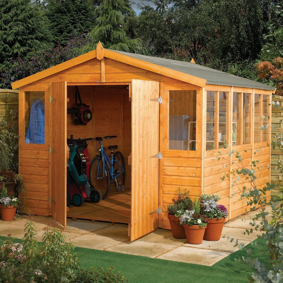 Rowlinson Workshop 9ft x 9ft Dipped - Honey Brown Price Comparisons | Compare The Build