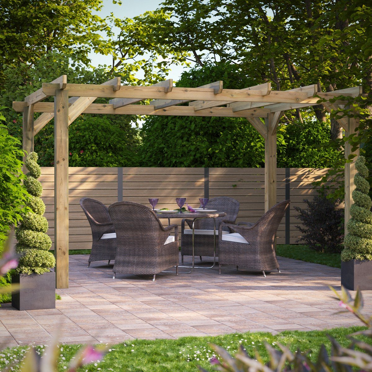 Powersheds Pergola 14ft x 10ft Price Comparisons | Compare The Build