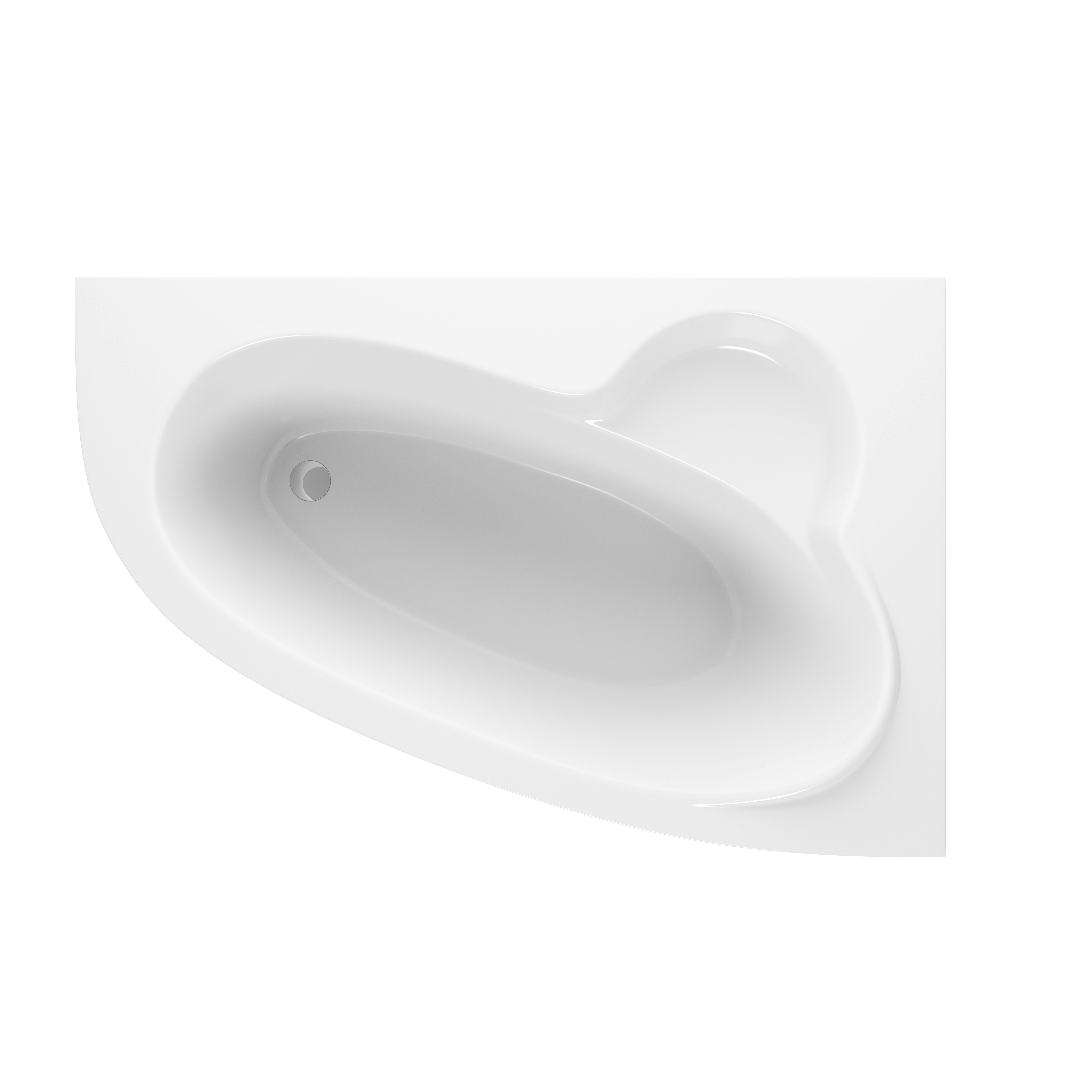 Bovey RH Offset Corner Bath & Legs 1500x950mm - White Price Comparisons | Compare The Build
