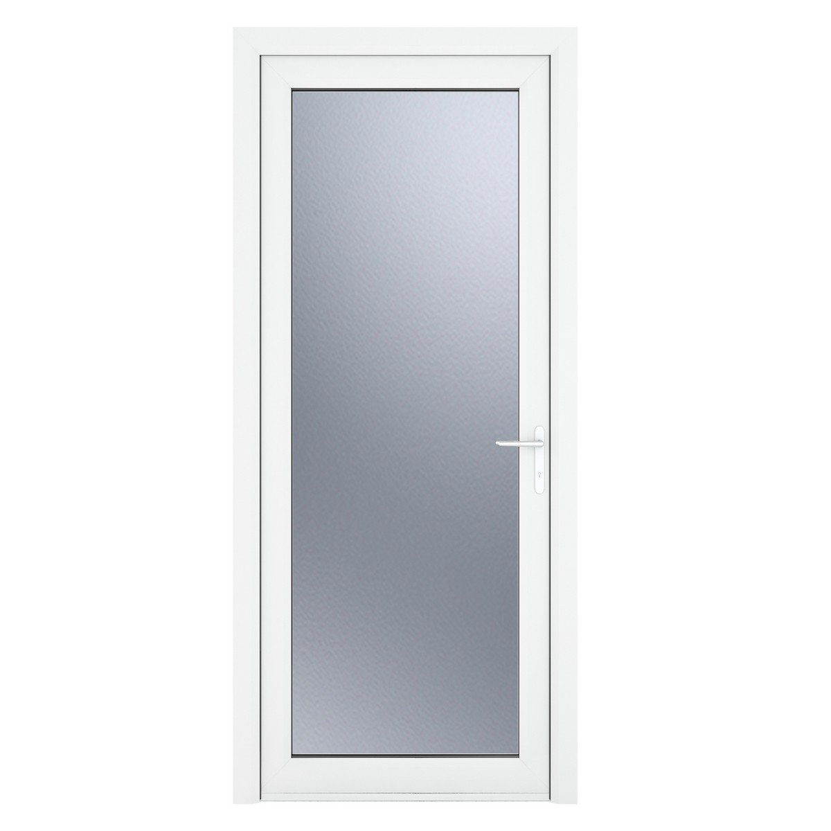 Crystal Triple Glazed Door Full Glass (Left Hand) 920 x 2090mm Obscure - White Price Comparisons | Compare The Build