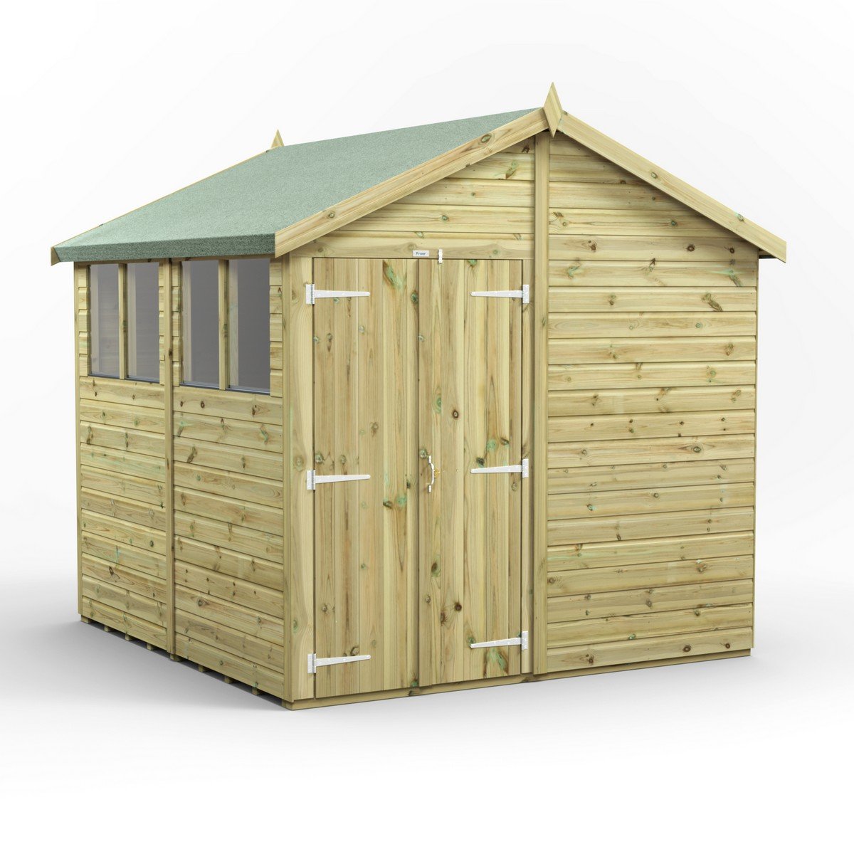Powersheds Apex Roof Premium Double Door Garden Shed 8ft x 8ft Price Comparisons | Compare The Build