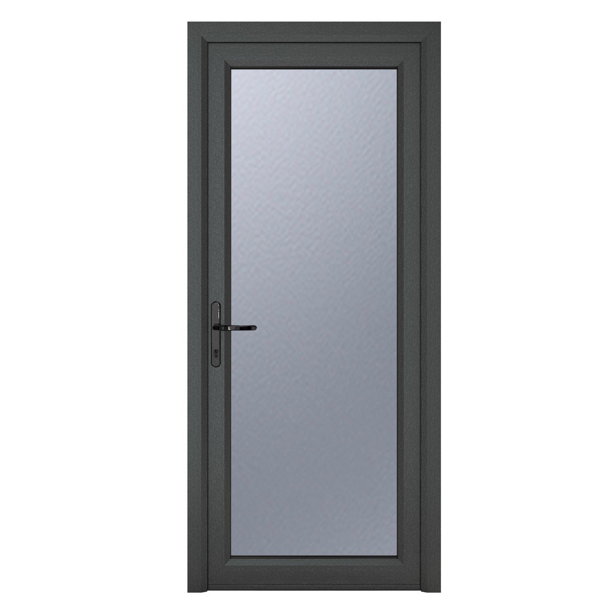 Crystal Triple Glazed Door Full Glass (Right Hand) 890 x 2090mm Obscure - Grey/White Price Comparisons | Compare The Build