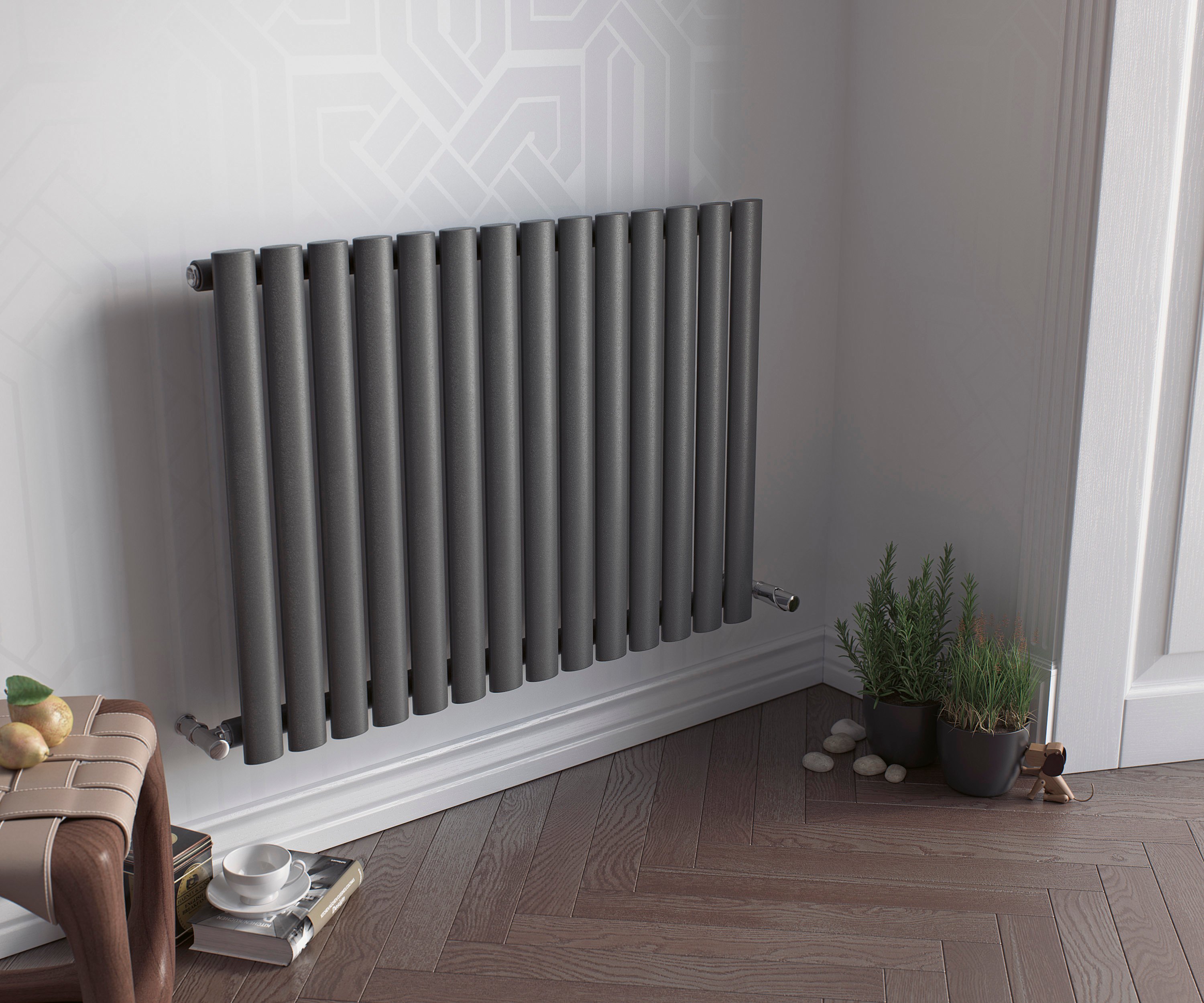 Eucotherm Nova Vertical Tube Radiator 1800 x 236mm Anthracite Price Comparisons | Compare The Build