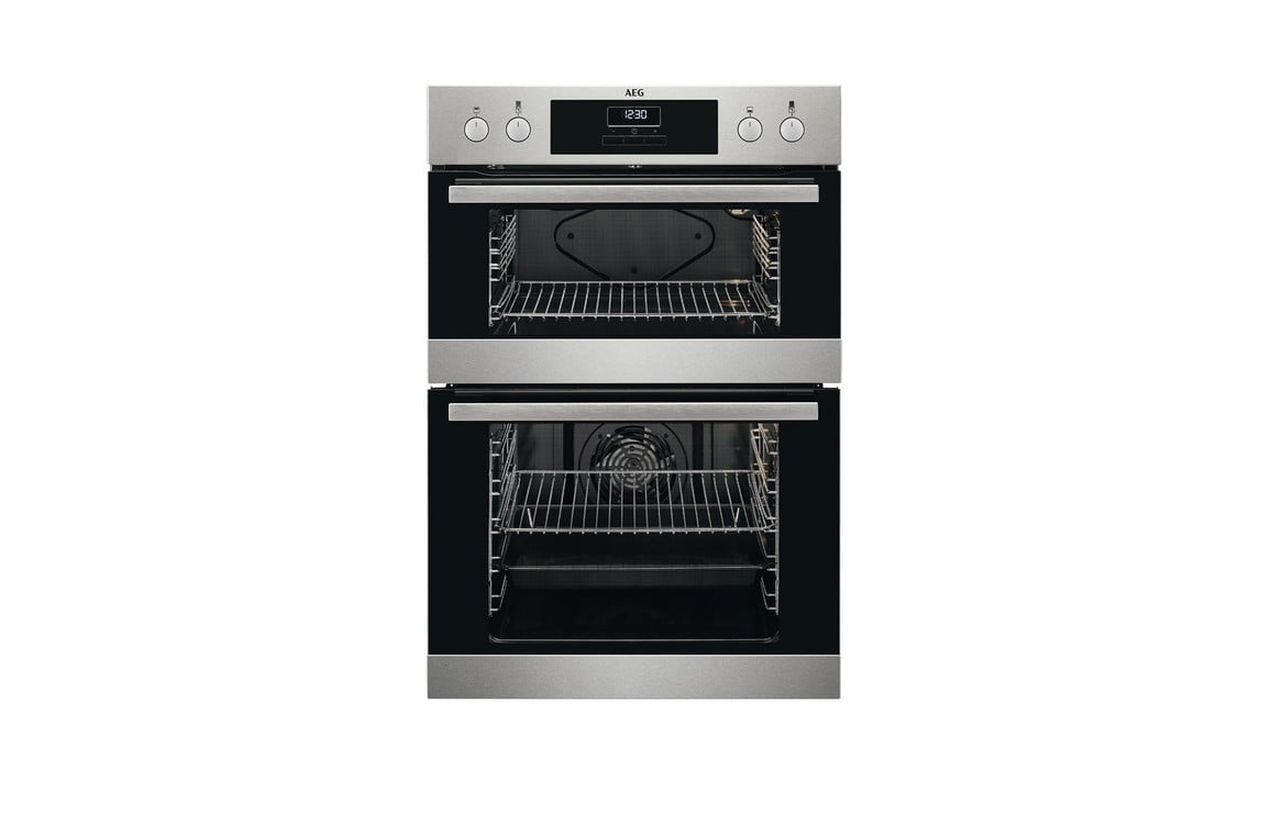 AEG Integrated Double Electric Oven - Stainless Steel (DEB331010M) Price Comparisons | Compare The Build