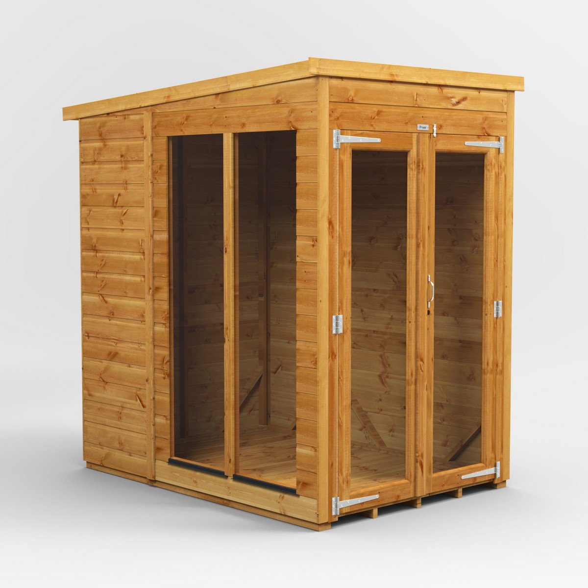 Powersheds Pent Roof Summerhouse 4ft x 6ft - Golden Brown Price Comparisons | Compare The Build