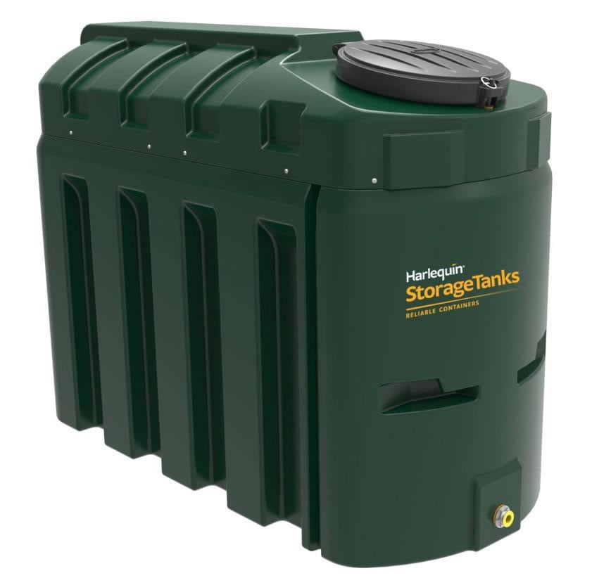 Harlequin Slimline Bottom Outlet Bunded Oil Tank inc Tank Pack - 1300ltr Price Comparisons | Compare The Build