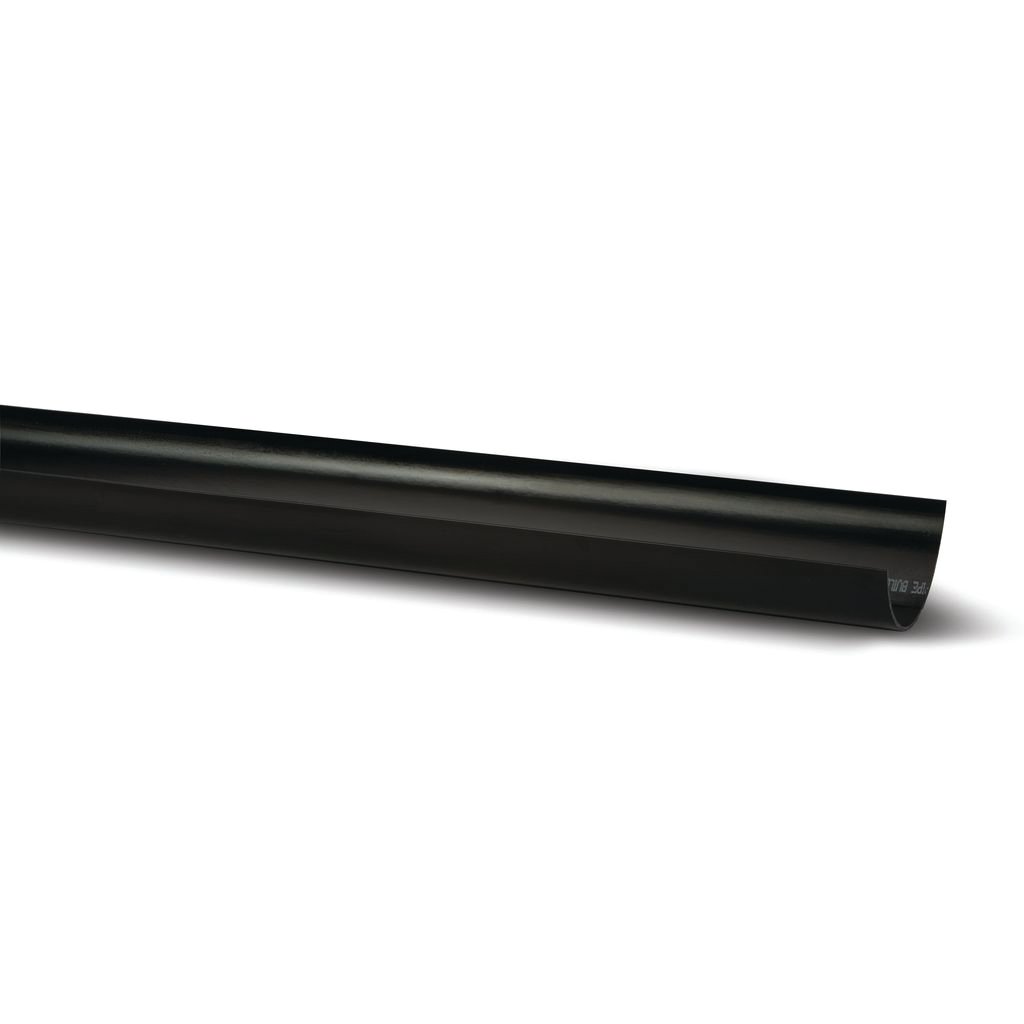 Polypipe 150mm Half Round Gutter 4mtr - Black - RL601B Price Comparisons | Compare The Build