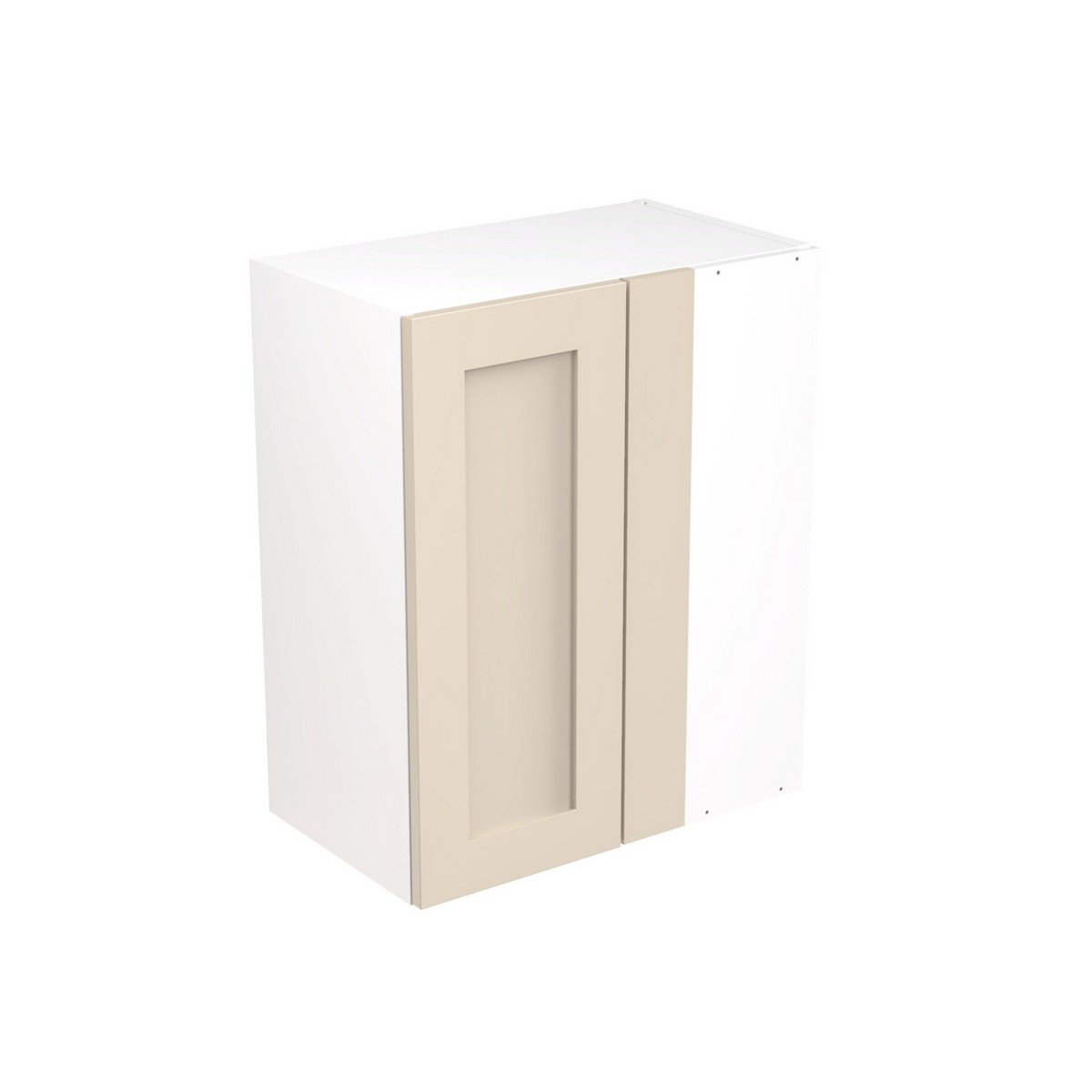 KitchenKit Flatpack Shaker Blind Corner Wall Cabinet 600mm - Ultra Matt Cashmere Price Comparisons | Compare The Build