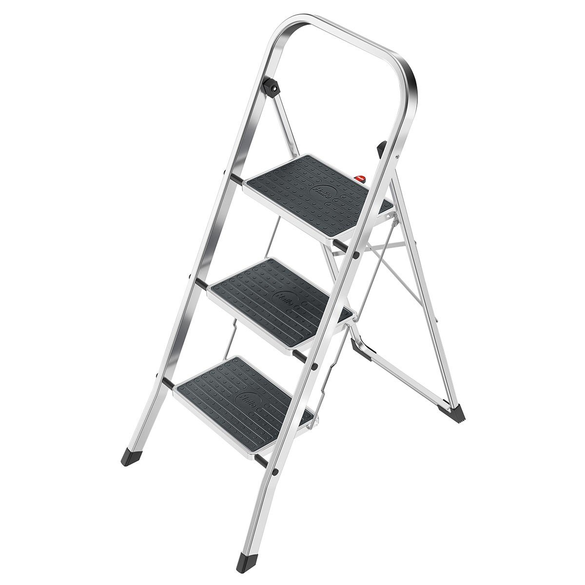 Hailo K70 Folding Step Stool with Large Steel Step - 3 Step Price Comparisons | Compare The Build