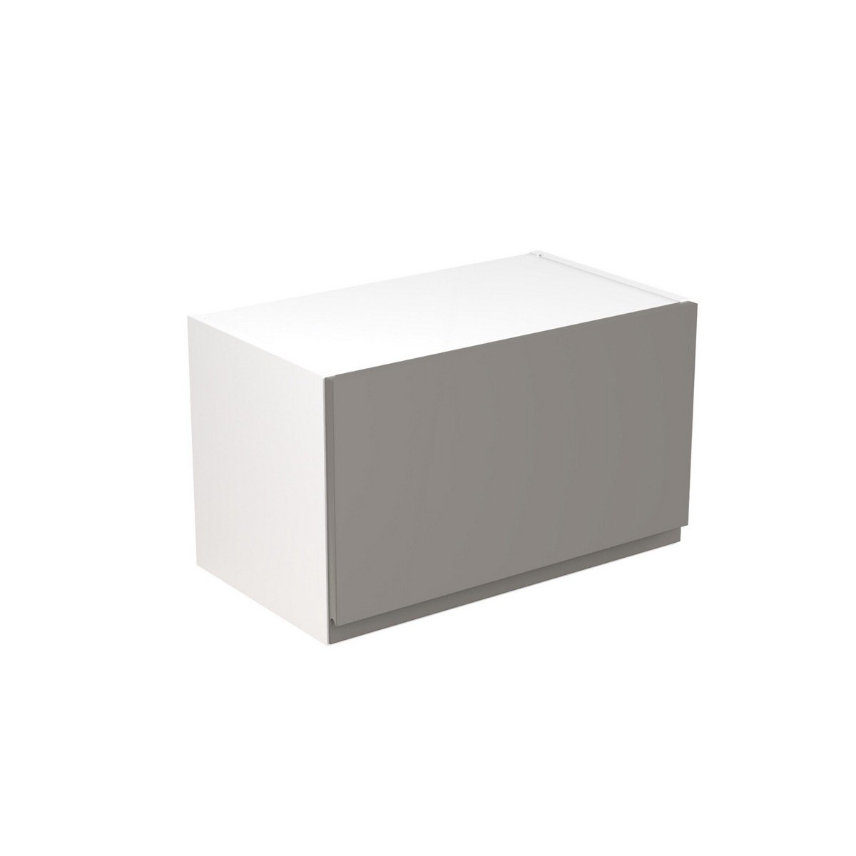 KitchenKit Flatpack J-Pull Bridging Wall Cabinet 600mm - Super Gloss Dust Grey Price Comparisons | Compare The Build
