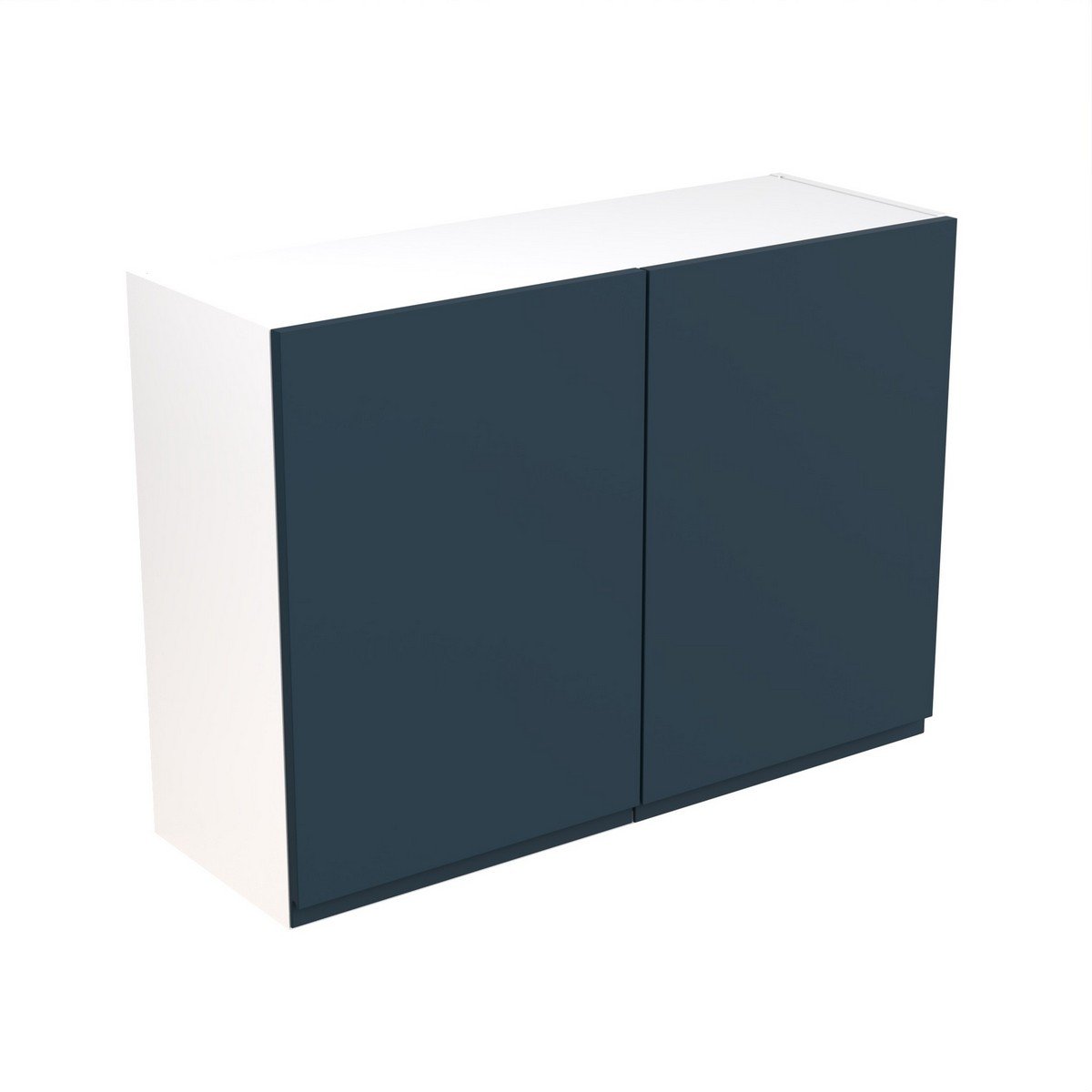 KitchenKit Flatpack J-Pull Wall Cabinet 1000mm - Ultra Matt Indigo Blue Price Comparisons | Compare The Build