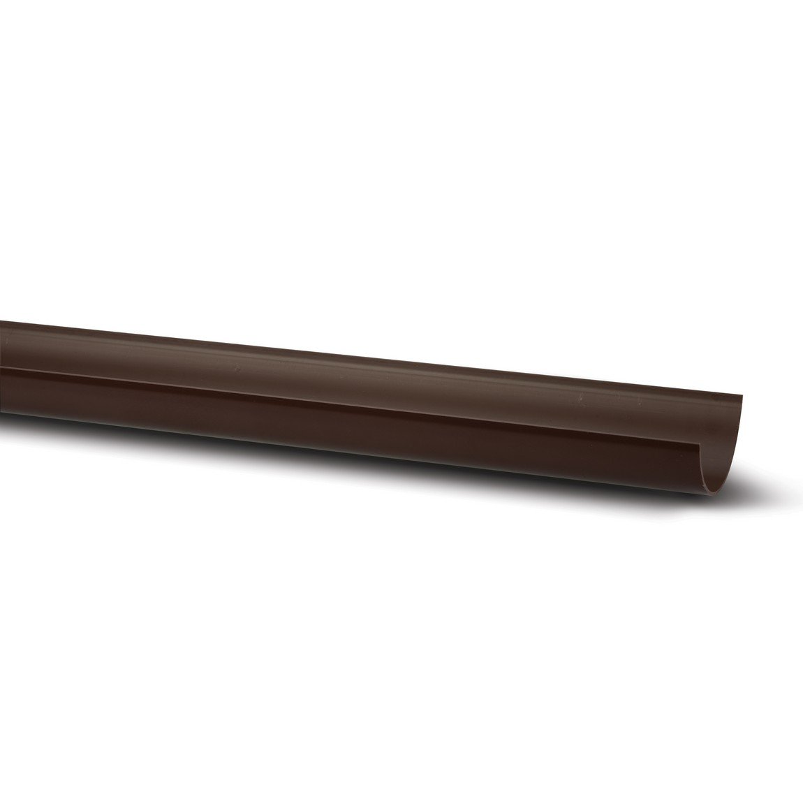Polypipe 112mm Half Round Gutter 2mtr  - Brown - RR100BR Price Comparisons | Compare The Build
