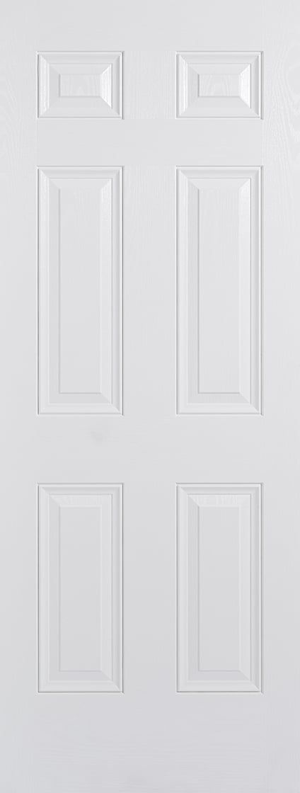 Colonial 6P GRP External Door - 2032 x 813mm White GRPCOLWHI32 Price Comparisons | Compare The Build