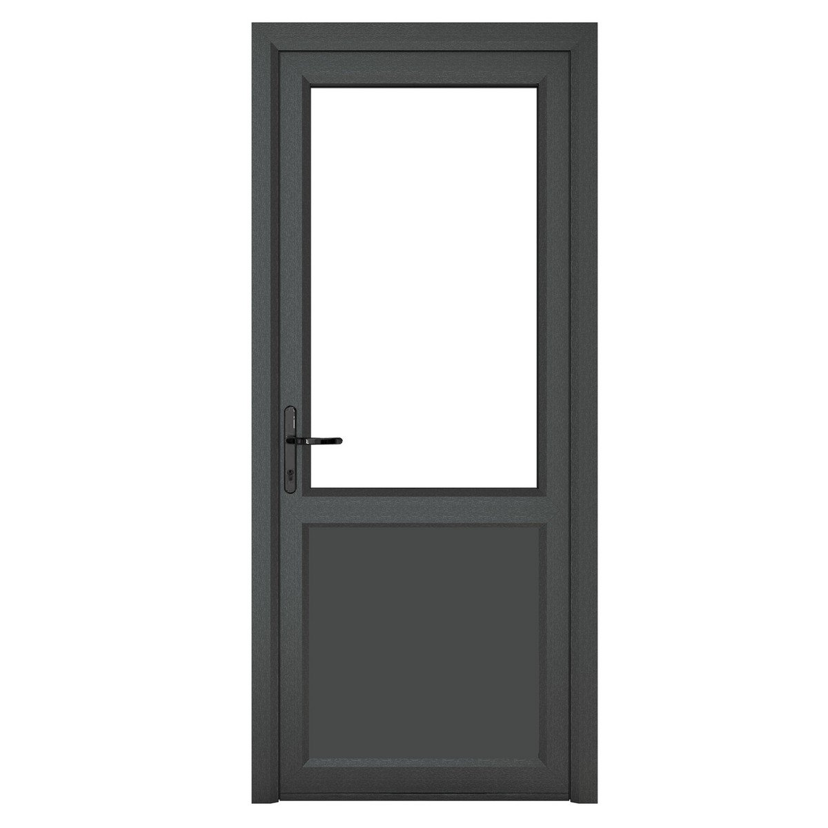 Crystal Triple Glazed Door Half Panel (Right Hand) 840 x 2090mm Clear - Grey/White Price Comparisons | Compare The Build