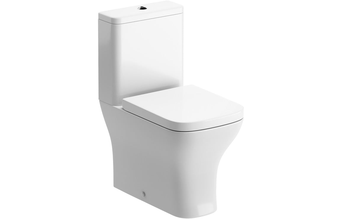 Croyde Fully Shrouded C/C WC With Wrapover Seat 785x350x600mm - White Price Comparisons | Compare The Build