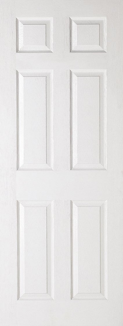 LPD Textured 6P Internal Door 2040 x 826mm Primed White Composite Price Comparisons | Compare The Build