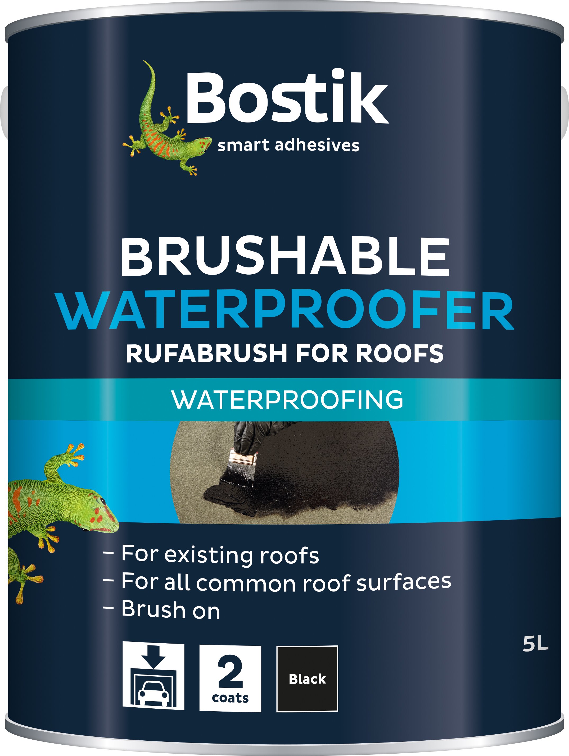 Cementone Rufabrush All Weather Roof Coating 5ltr - Black Price Comparisons | Compare The Build