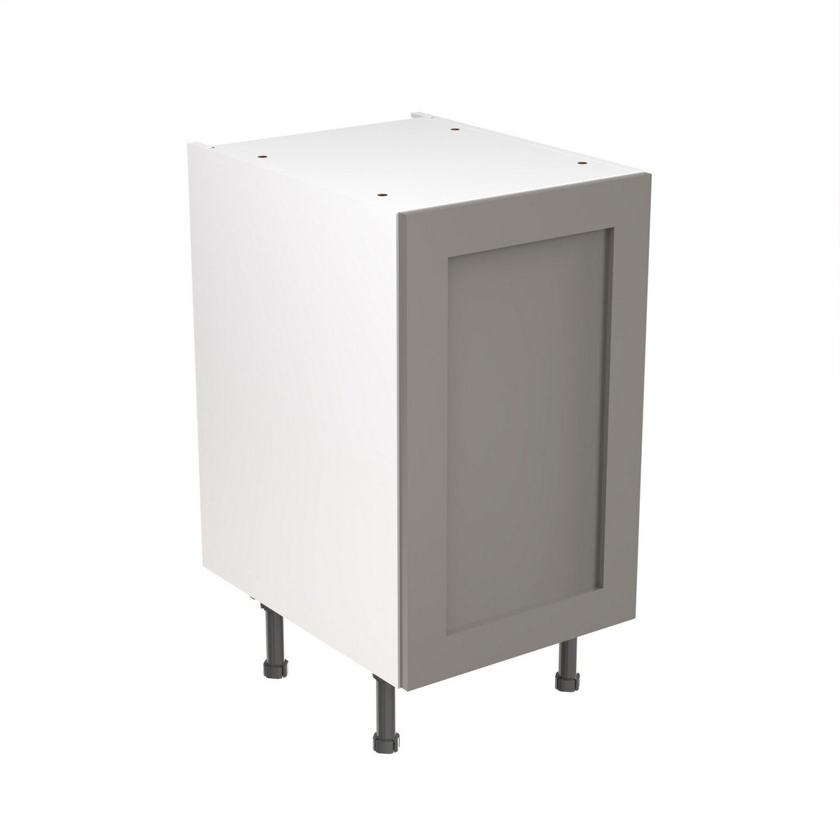 KitchenKit Flatpack Shaker Base Cabinet 450mm - Ultra Matt Dust Grey Price Comparisons | Compare The Build