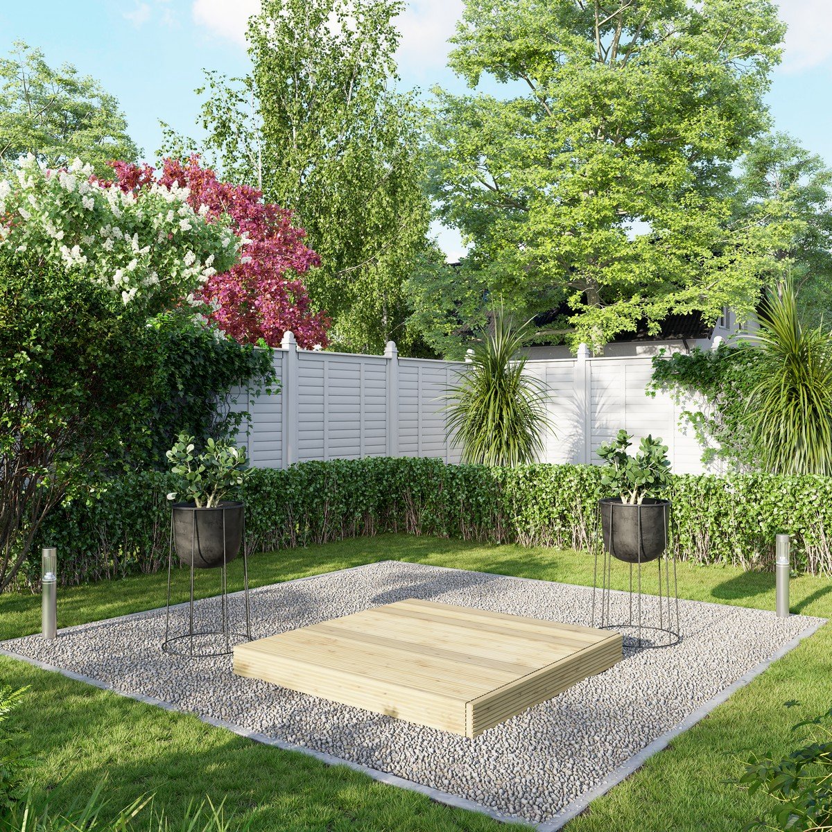 Powersheds Treated Timber Decking Kit (No Handrails) 4ft x 4ft - Light Brown Price Comparisons | Compare The Build