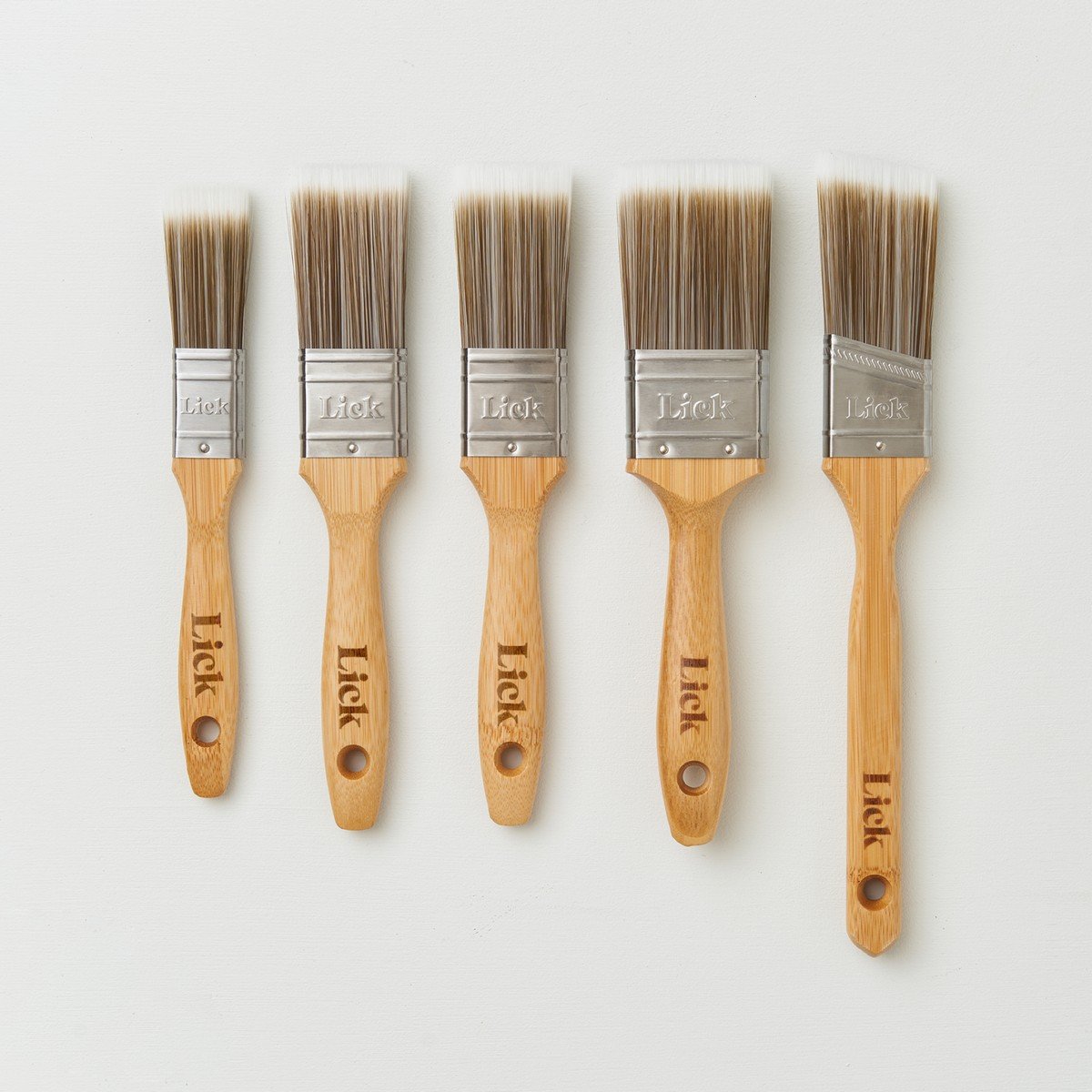 Lick Flat &amp; Angled Paint Brushes (Set of 5) Price Comparisons | Compare The Build
