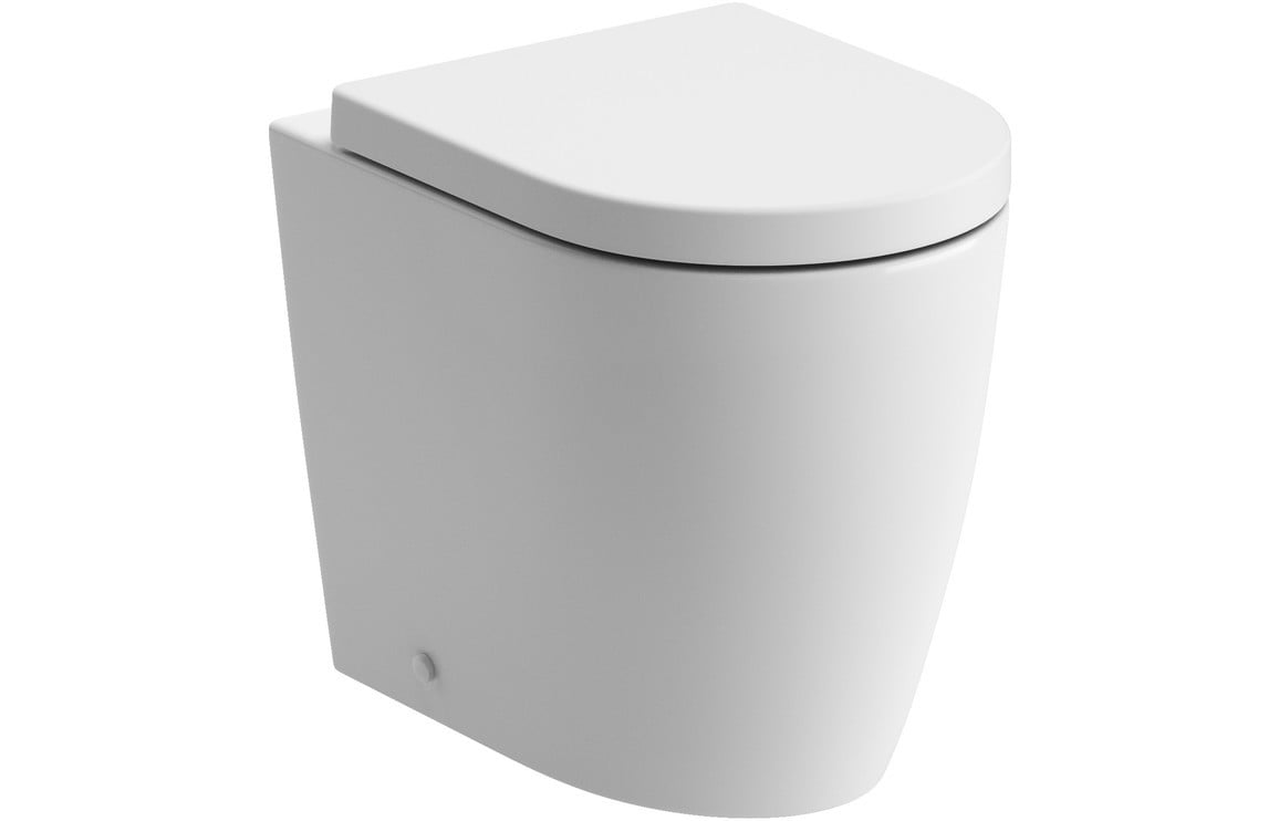 Frome Rimless Back To Wall WC & Soft Close Seat - White Price Comparisons | Compare The Build