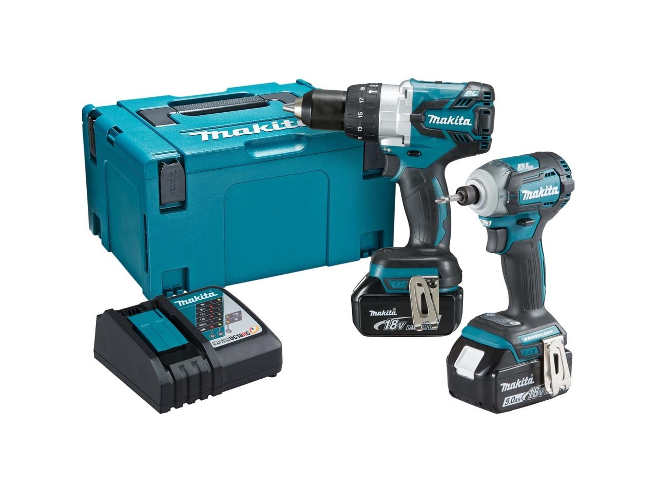 Makita DLX2214TJ Brushless Twin Kit with Combi Drill & Impact Driver 18V Price Comparisons | Compare The Build