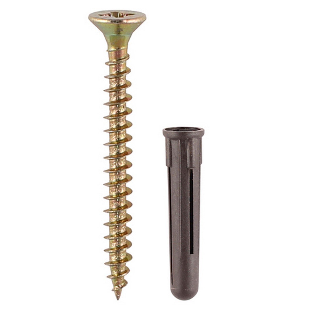TIMco 35mm Brown Plastic Plugs with 5.0x50mm Screws (Pack of 15) Price Comparisons | Compare The Build
